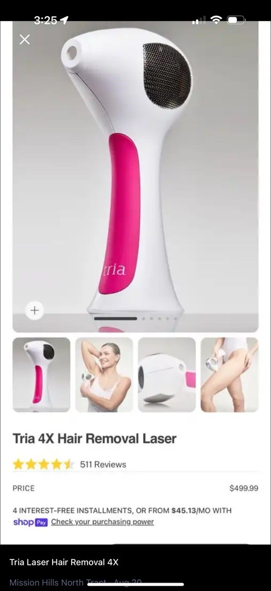 Tria Beauty 4X Hair Removal Laser for Women for sale online