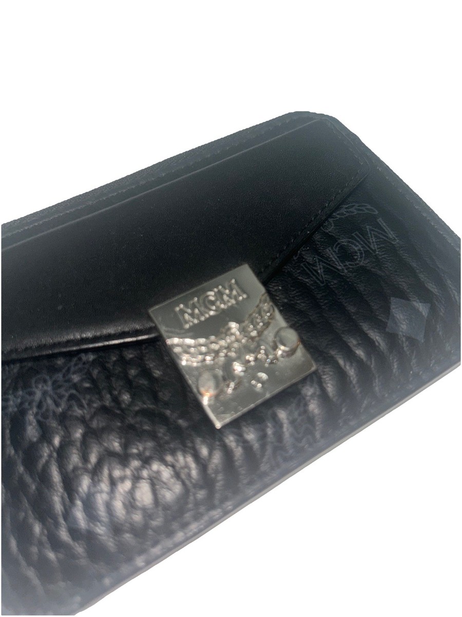 MCM Tracy Zip Leather Card Case in Visetos | eBay