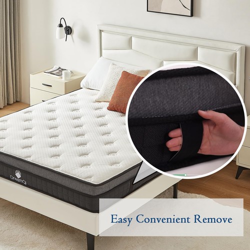 Full Size 8" Hybrid Mattress with Gel Memory Foam - Medium Firm Comfort Fit A... - Picture 3 of 6