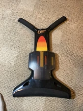 Vtg Six Second Abs Home Stomach Crunch Exercise Machine Orange Yellow Bands