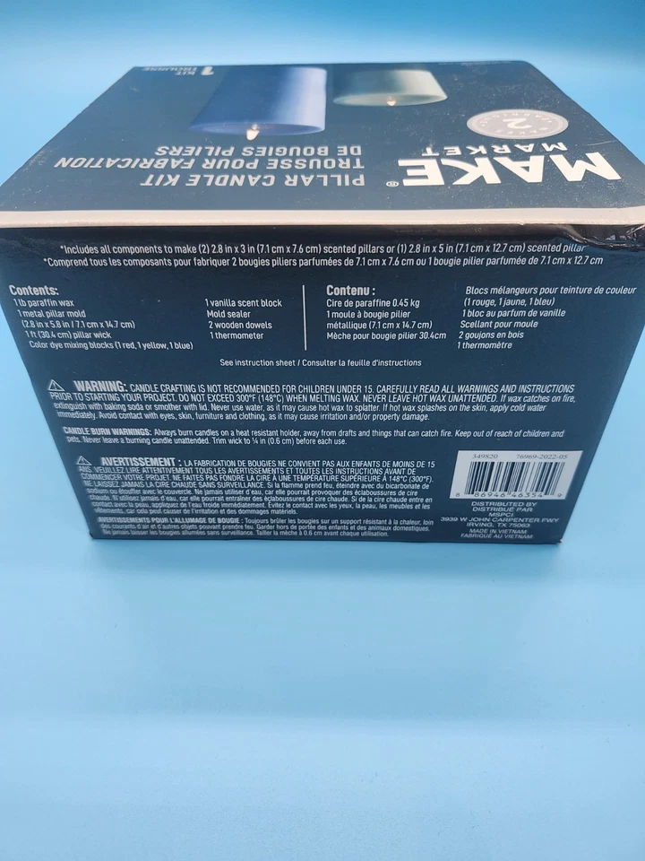 Make Market Pillar Candle Kit DIY Candle Making Set New Sealed Craft Kit - Image 4 of 4