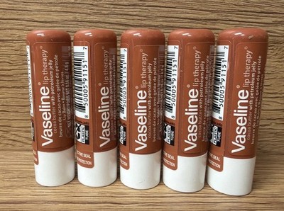 Vaseline Lip Therapy Cocoa Butter Dry Lips Balm Jelly Brand New Lot Of 5