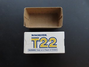 EMPTY Vintage Winchester Yellow T22 Standard Velocity .22 Caliber 50 Round Box