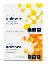 Unicity Feel Great System - Balance 60 pack & Great Tasting Lemon Unimate UK