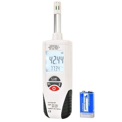 Hygro-Thermometer Psychrometer, Handheld Digital Humidity Temperature Meter w...