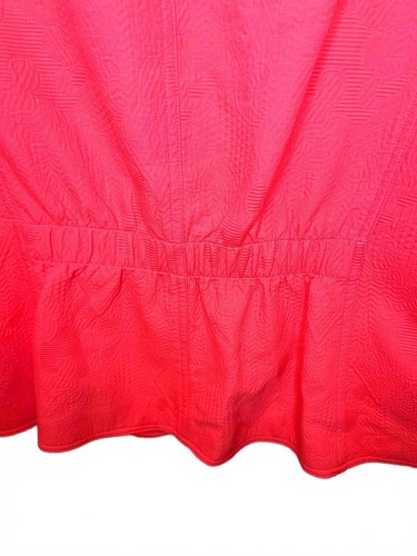 Nina McLemore Damen korallenrosa Jacquard vorne offen Baumwolle Blazer Gr. 16 - Bild 6 von 6