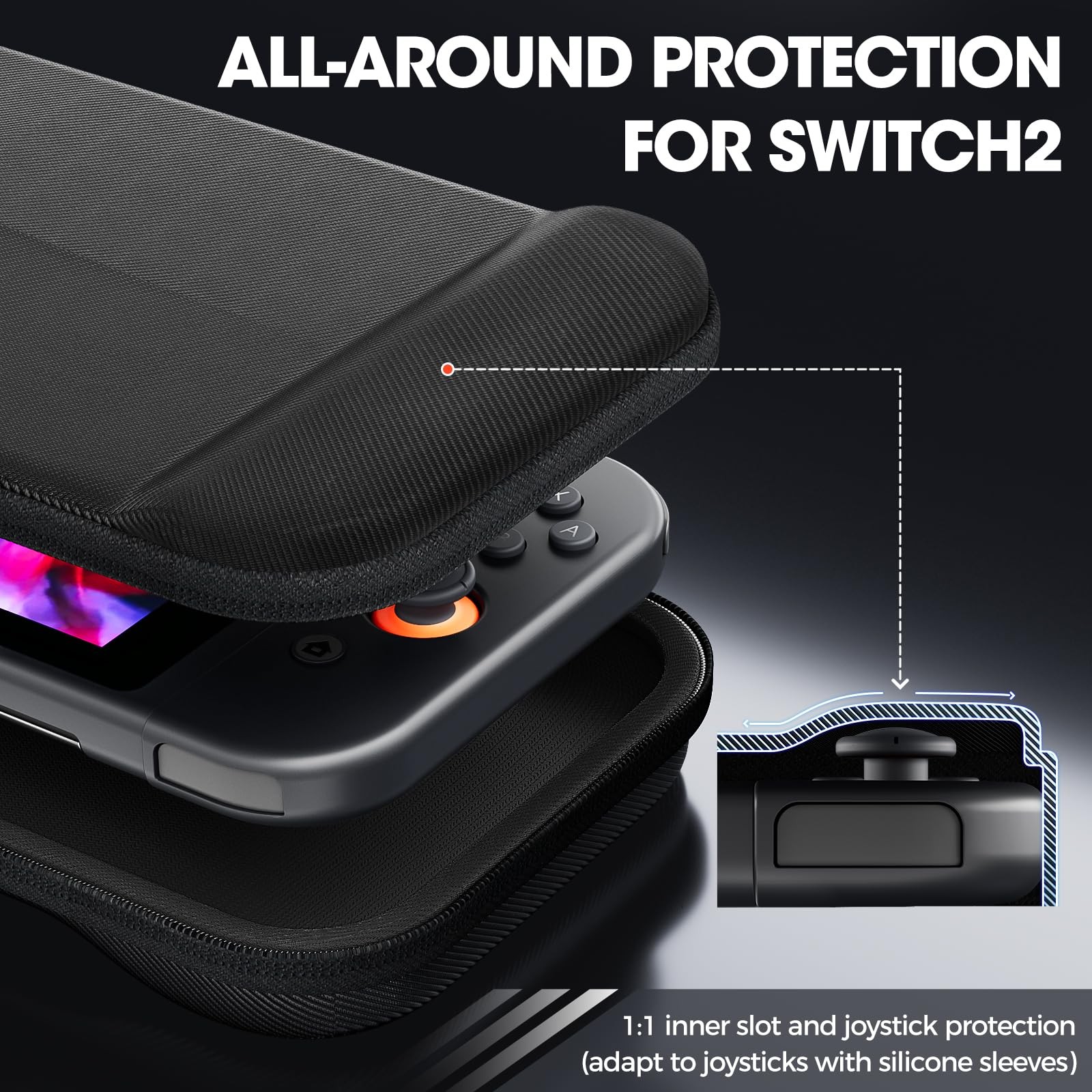 ProCase Slim Carrying Case for Nintendo Switch 2 2025 Travel Case Hard-Shell ...