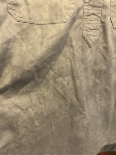 NWT Universal Thread Gray S Long Sleeve Cotton Blend Partial Button Front - Picture 3 of 9