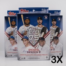 2026 Topps Series 2 Baseball Hanger Box 3X Sealed Munetaka Murakami RC FREE SHIP