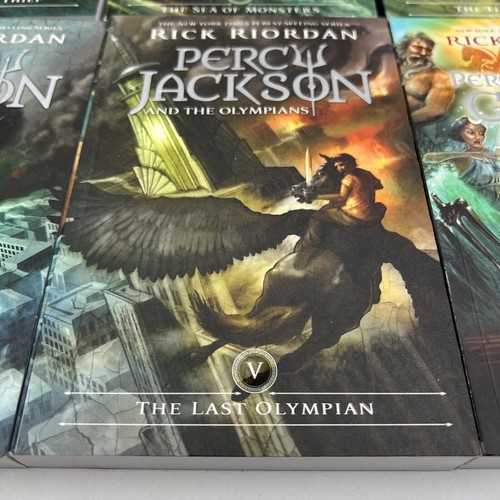 Série complète 1-5 Percy Jackson & Olympians Rick Riordan broché + dieux grecs - Photo 7/11