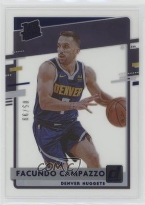 2020 Panini Clearly Donruss Rated Blue 5/99 Facundo Campazzo #99 Rookie RC 0o87