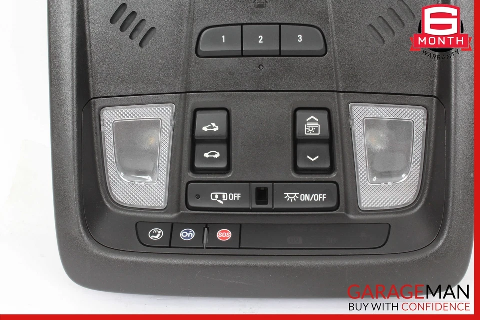 Lámpara de luz domo de lectura superior central delantera 17-20 Cadillac XT5 22809886 OEM Foto 3 de 4