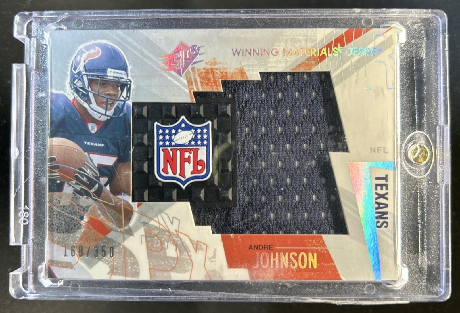 Andre Johnson SPx Winning Materials #NFLAJ Jersey-Team Logos