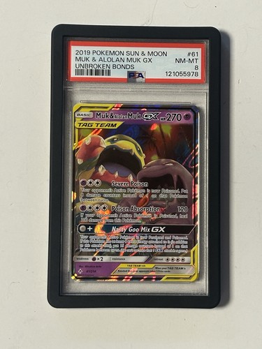 Muk & Alolan Muk-GX graded PSA 8 for sale on eBay