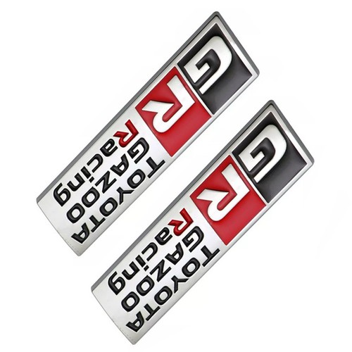 2Pcs For GR Gazoo Racing Badges Emblem for TOYOTA SPORT GR86 CHR YARIS COROLLA - Picture 3 of 6