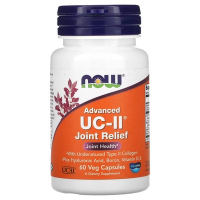 2 X Now Foods, Advanced UC-II Joint Relief, 60 Veg Capsules