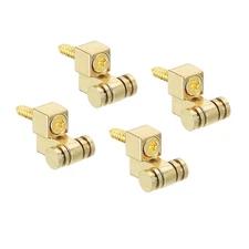 Guitar Roller String Tree Retainer Guides Gold for Guitar with Screws 4pcs