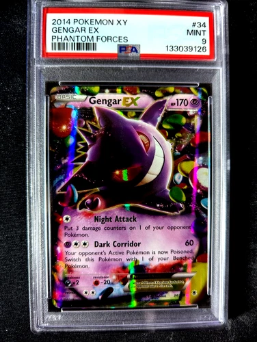 Gengar EX 34/119 Pokemon XY Phantom Forces 34 MINT PSA 9