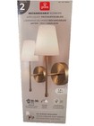 NEW Globe Electric Wireless Rechargeable LED Integrated Wall Sconce (2 Pack)