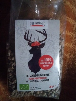 Bio Sonnenblumenhack. 75 g von Rubinmühle  Alternative zu Hackfleisch. 4 Persone