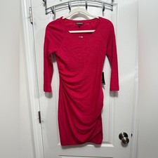 Express Hot Fuchsia Pink mini Dress Women's XS NWT3/4 Sleeve • Party/Going Out