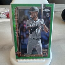 Topps 2025 Chrome Grant McCray Green Parallel Rookie Serial #116 /99 Giants