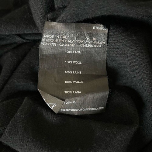 Cardigan Prada Superfine 100% lana scollo a V nero taglia 38 IT, piccolo US - Foto 7 di 8
