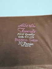 Vintage Albert  s Business Sheer Seamed Stocking Flat Knit 3 Pairs In Tissuepaper