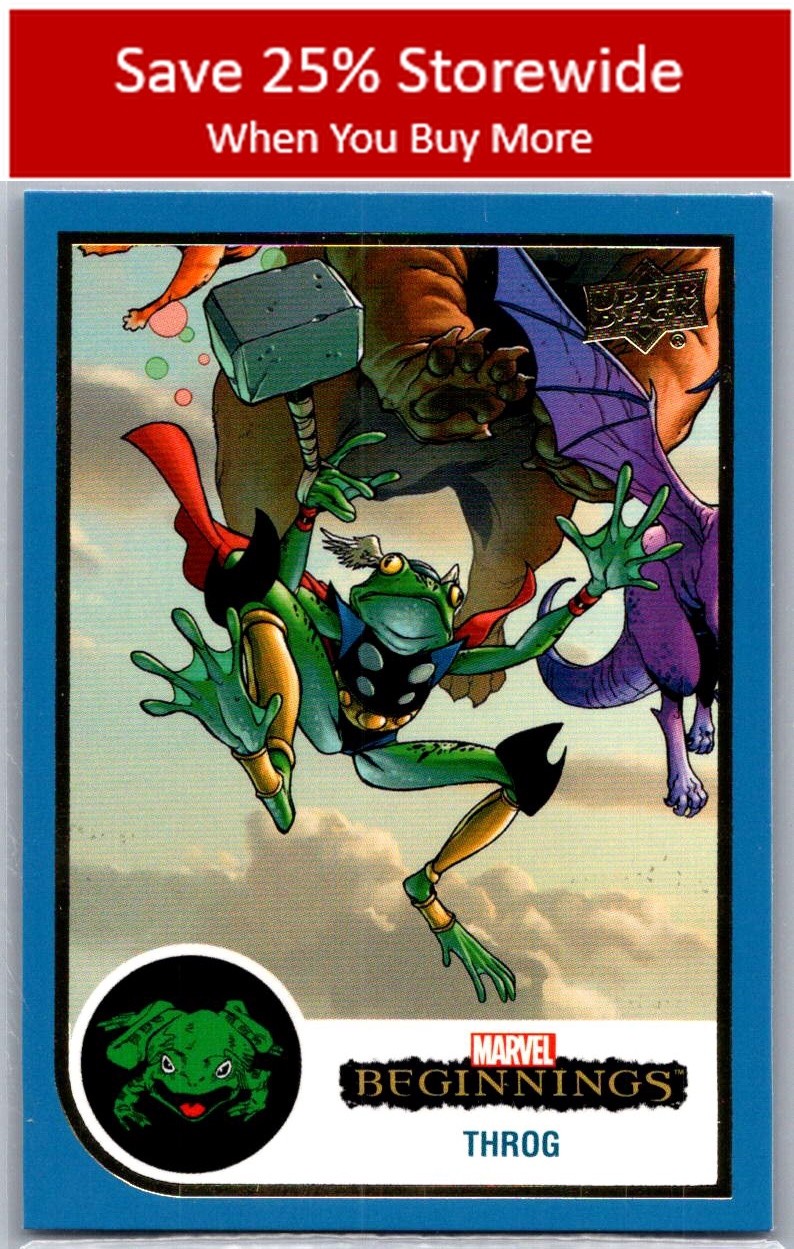 Throg 2022 Upper Deck Marvel Beginnings Volume 2, Series 1 Blue Border #117