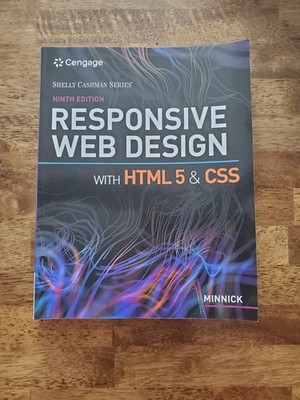 Responsive Web Design with HTML 5 & - Paperback, by Minnick Jessica