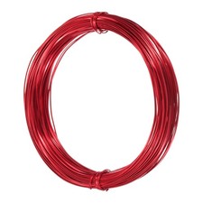 1mm Aluminum Craft Flat Wire,98Ft 0.5mm Thickness Armature Wire, Red