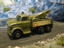 Matchbox Lesney Superfast Ford Heavy Wreck Truck Army Green Made in England