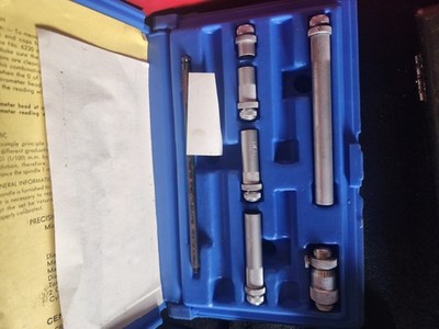 Central Tool Co. Inside Micrometer Set Original Case, Made in USA
