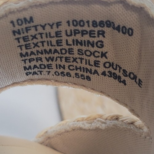NWT In Box WILD PAIR Shoes Sandals Espadrille Raffi 3 inch Heels Beige Sz 10 M - Picture 9 of 10