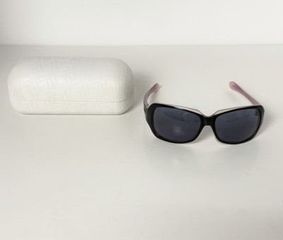 Womens Vintage Oakley Script Pink Suede G40 Black Lens