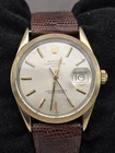 Rolex Oyster Perpetual Date 34mm Gold Date Dial Mens Watch 1550