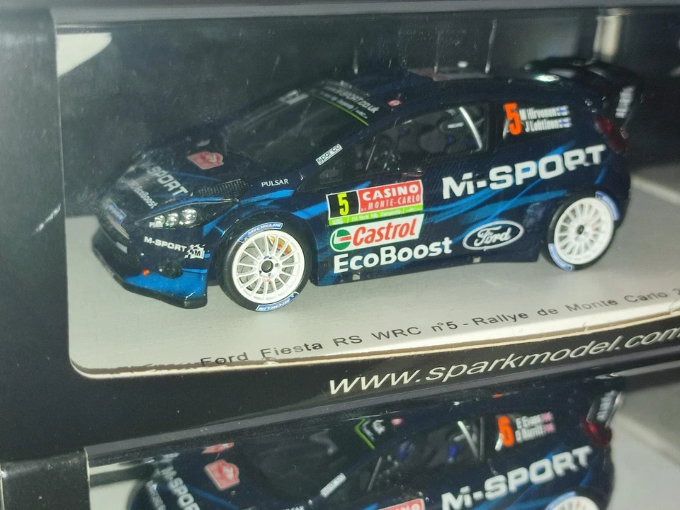 1x Spark S3790 FORD FIESTA Wrc Hirvonen Rally MONTECARLO 2014 - 1:43 RARE - Immagine 2 di 4