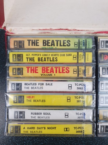 The Beatles SEALED 14x Cassette Red Box Set ULTRA RARE Philippines Edition - Picture 4 of 24