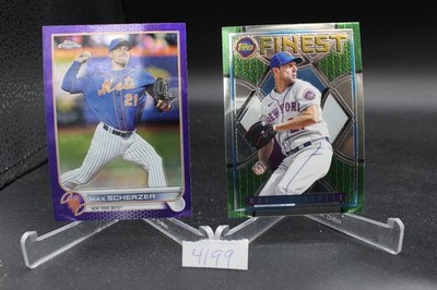 2022 Topps Chrome Update Max Scherzer #USC1 Purple & Finest Flashbacks #116