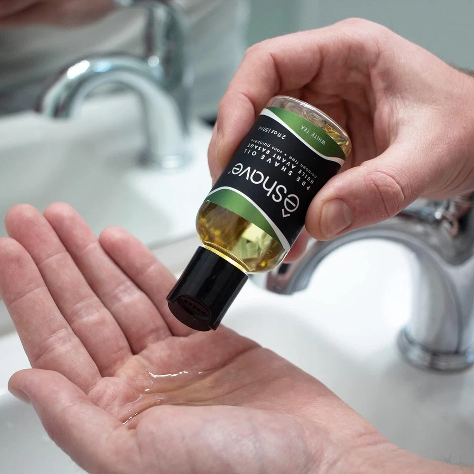 Aceite pre afeitado para hombre - protege de la irritación del afeitado y quemaduras por afeitar - para smoo Foto 2 de 4