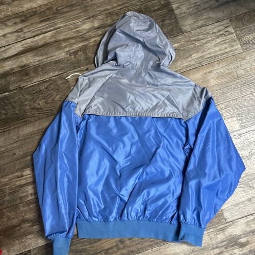 VTG Nike Jacket Mens M Windbreaker 80s Full Zip Colorblock Hooded - Picture 5 of 5