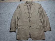 Ermenegildo Zegna Sport Coat Mens 50 40 US Brown Check 15milmil15 Wool Roma