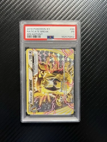 The Pokemon Company Pokemon TCG Raticate BREAK 89/122 Breakpoint Holo PSA 1