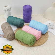Polyester Cord 4mm 160yd Braided Macrame Prune Yarn Craft