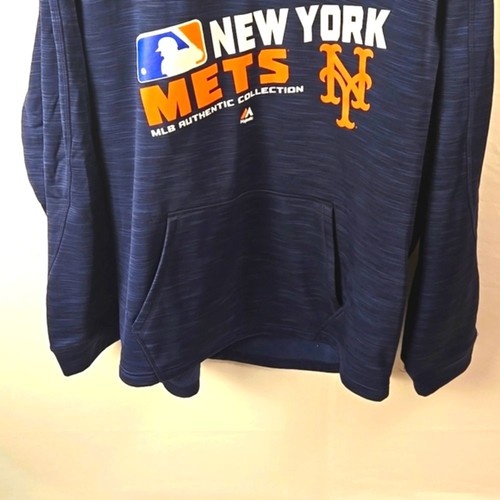 New York Mets Majestic MLB Authentic Collection Pullover Hoodie Thermabase Gr. XL - Bild 3 von 11