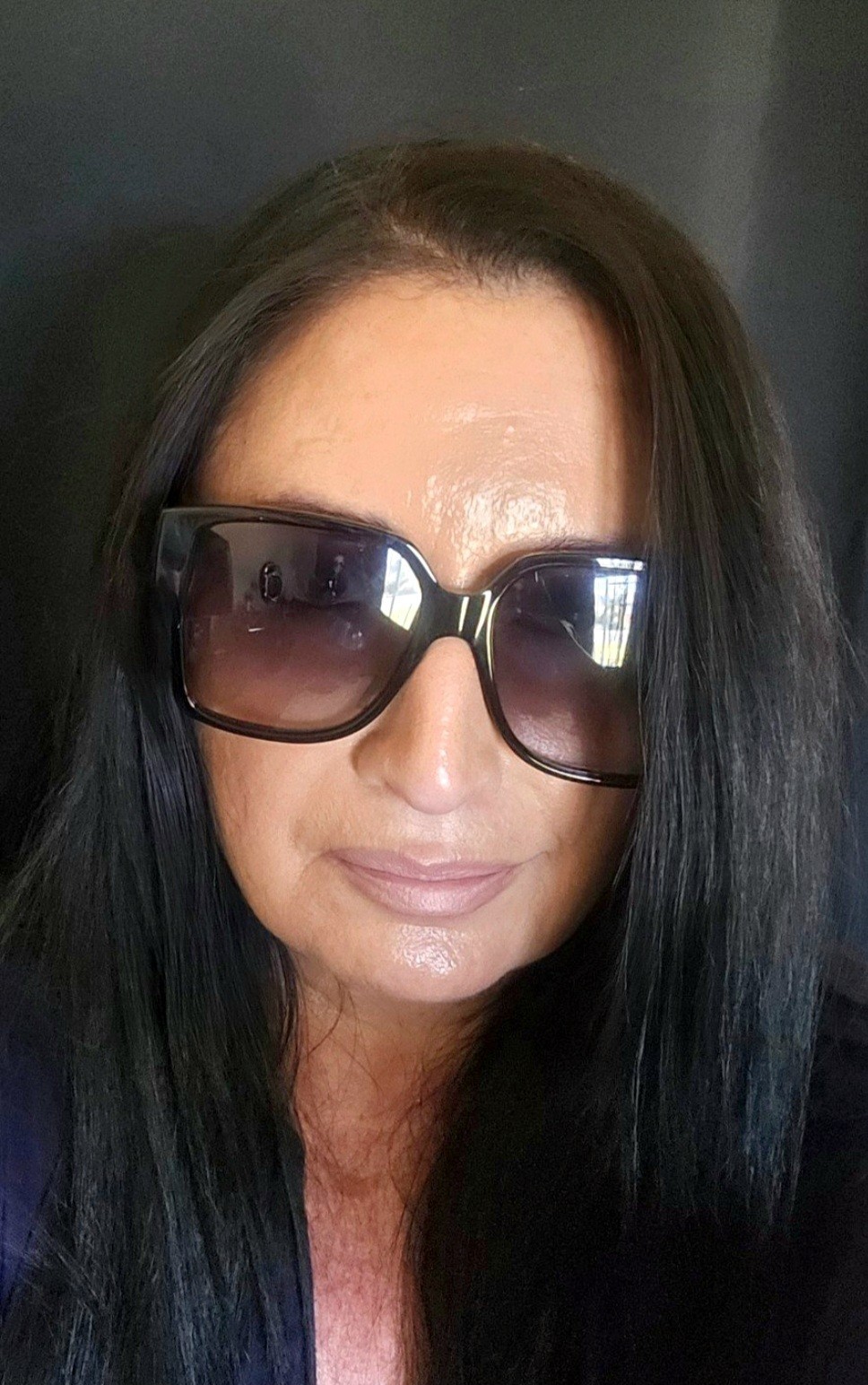 Occhiali da sole donna Saint Laurent neri monogramma SL M9 002 55mm 16 140 oversize