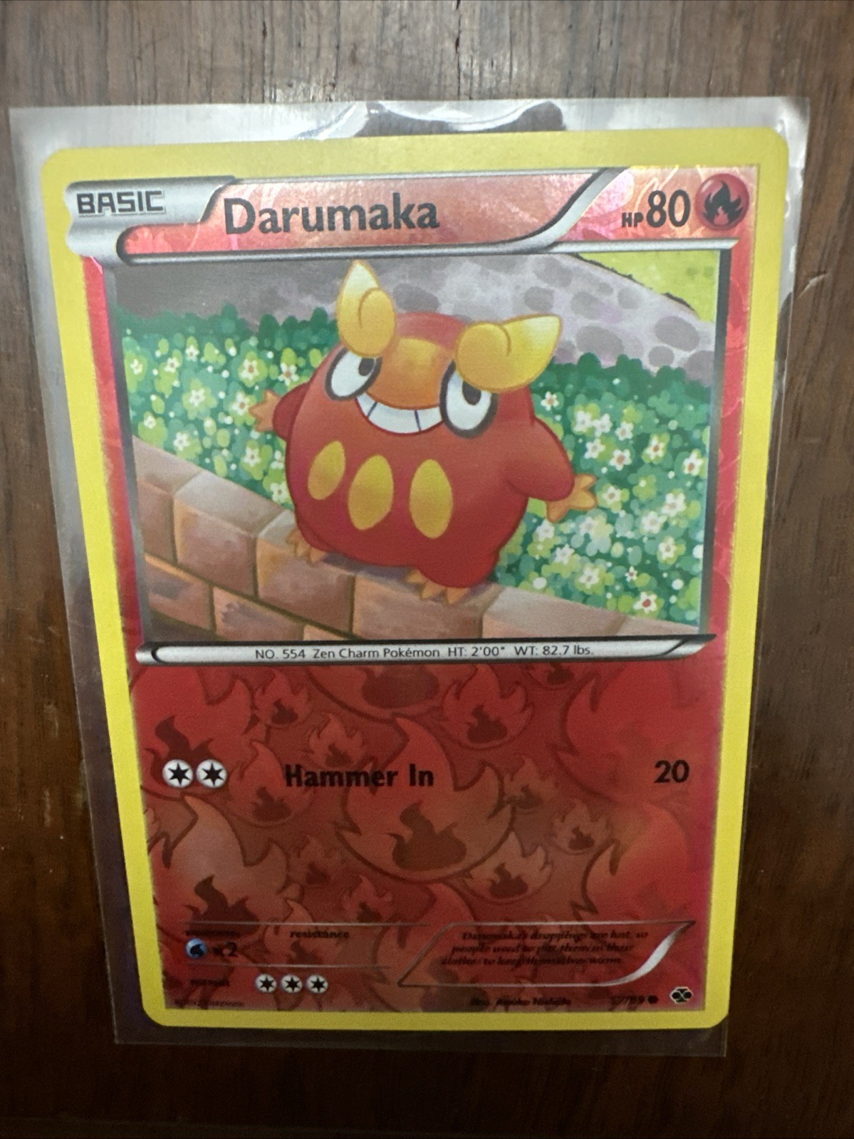 Pokemon Darumaka 2012 Next Destinies Reverse Holo Card 17/99 LP Condition