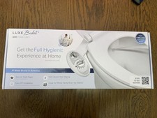 Luxe Bidet W85 Pearl Grey Dual Nozzle Toilet Attachment White Modern