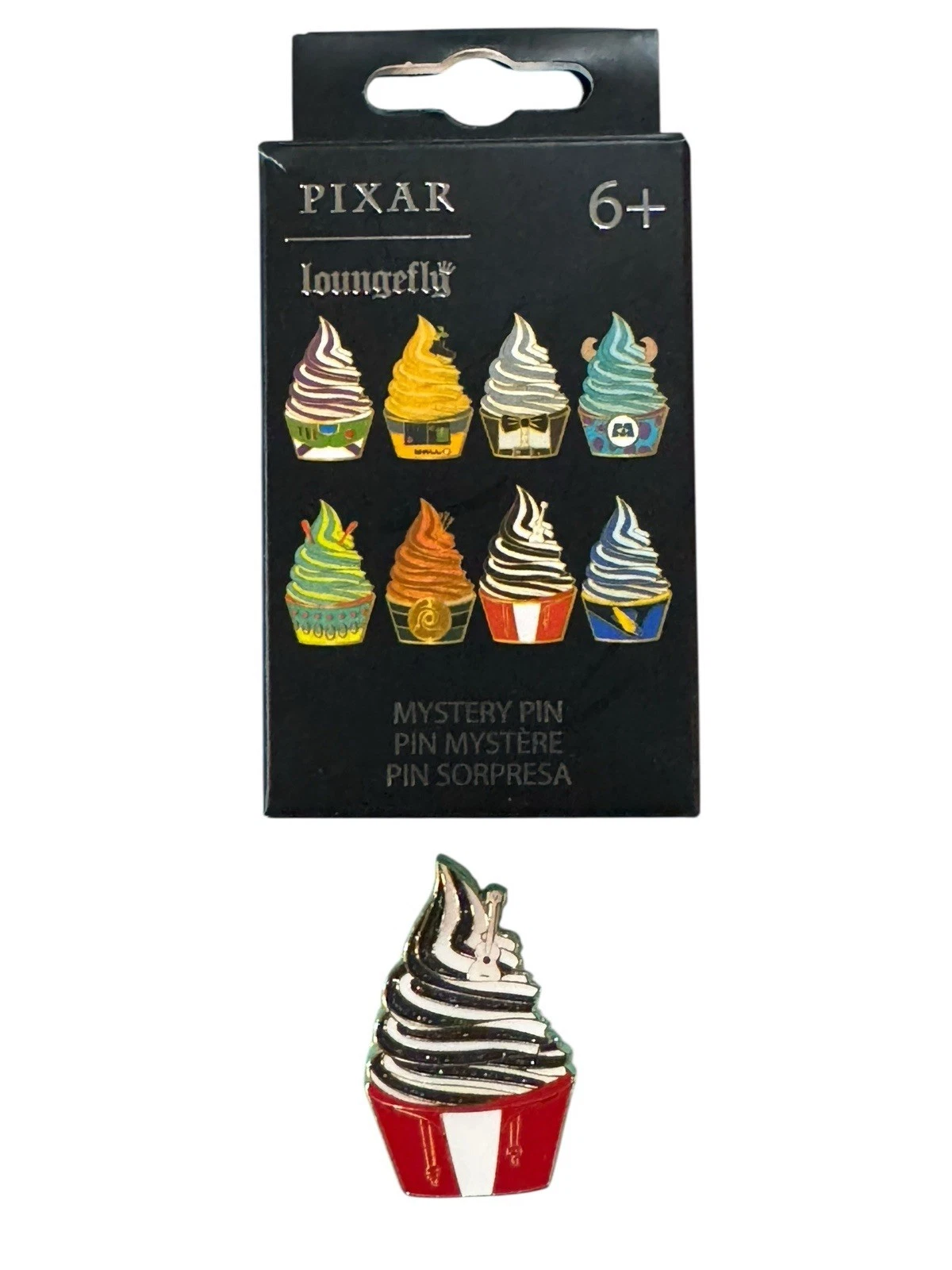 Loungefly Disney Pixar Character Soft Serve Glitter Enamel Pin - Miguel Coco