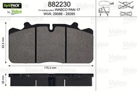 Valeo Bremsbelagsatz Scheibenbremse Optipack 882230 FüR Renault MAN Midlum LF 1